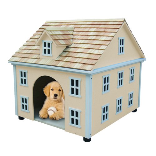 Dog House - Yellow Nantucket Colonial